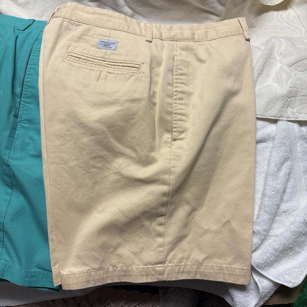 Vineyard Vines Shorts Mens 34 Beige Chino Khaki Casual Golf Preppy Boating